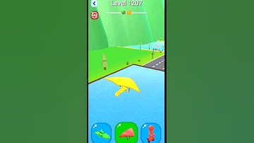 Shape-Shifting Race Gameplay Level-1207 ! All Levels games Walkthrought #shorts #shapeshifting