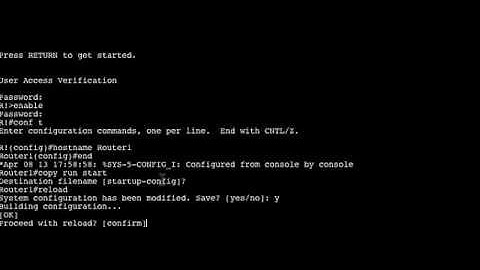 Checking configuration files in CISCO IOS