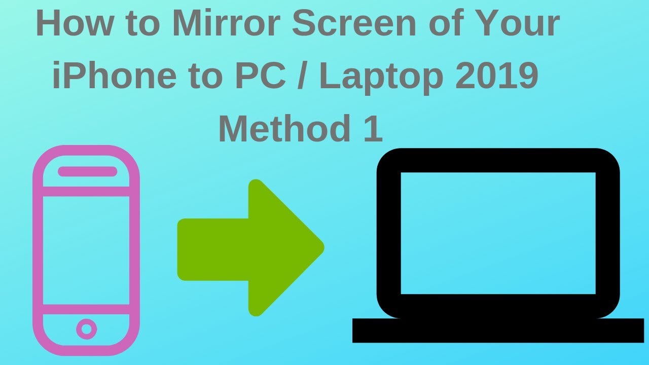 How to Screen Mirror Your iPhone to PC / Laptop 2019 - YouTube