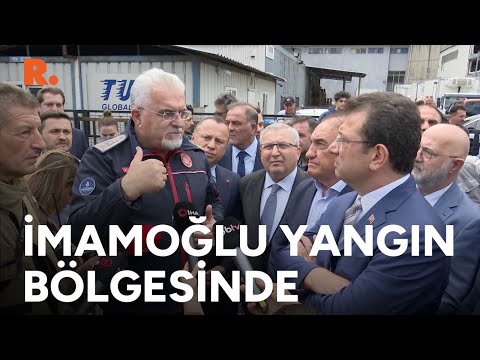 İmamoğlu İkitelli'de: Yangın bölgesinde incelemelerde bulundu