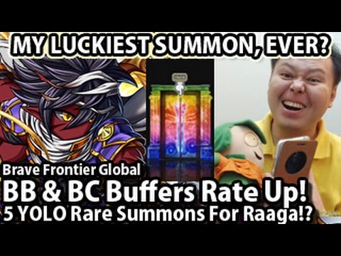 Brave Frontier BB & BC Buffers Rate up! 5 YOLO Rare Summons For Raaga?