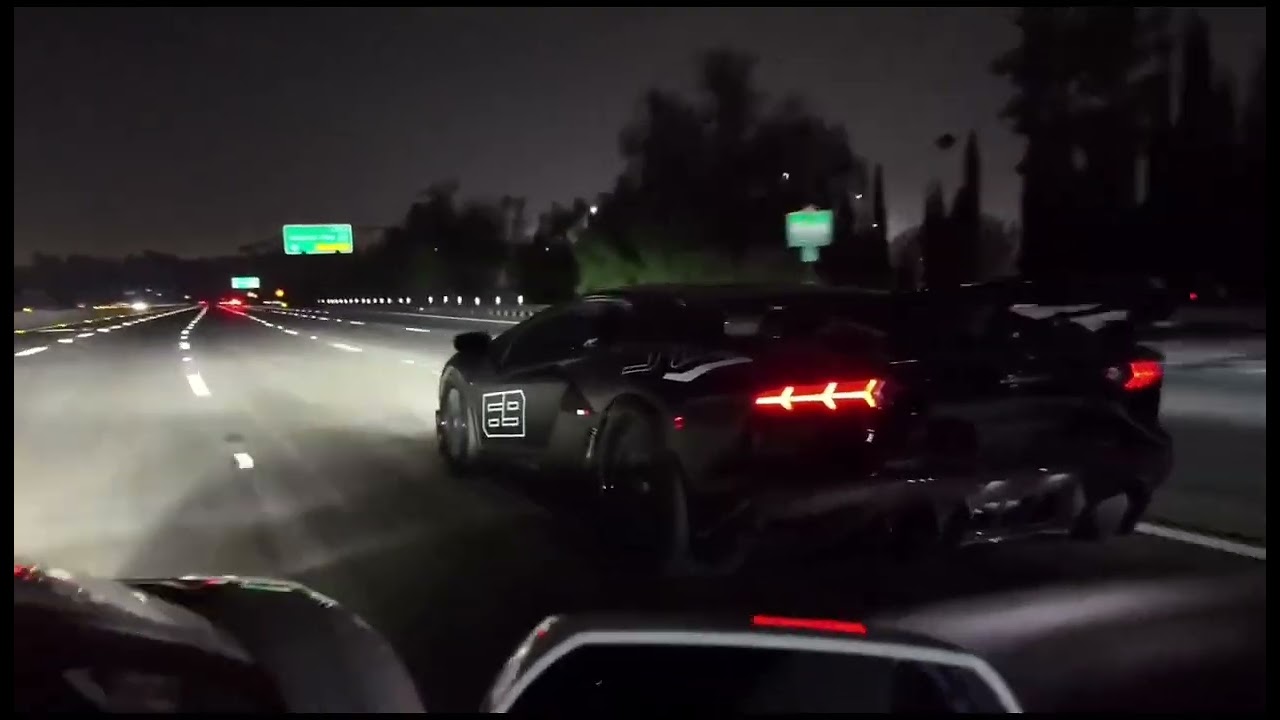 Super car backfire