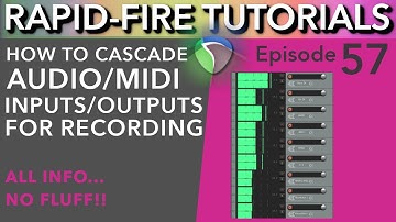 Cascading Audio/MIDI inputs Sequentially (Rapid-Fire REAPER Tutorials Ep57)
