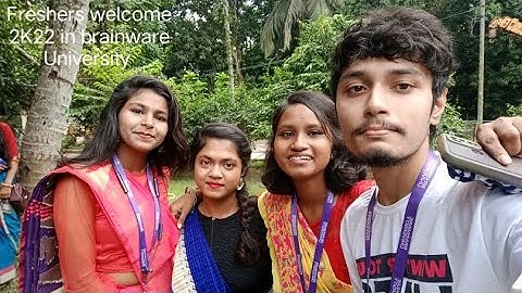 Freshers welcome 2K22 in Brainware University Kolkata. Btech CSE AIML students. #Brainware ,,,,