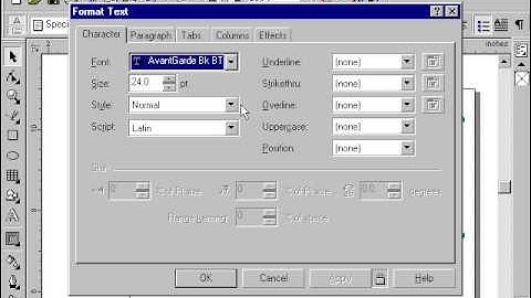 How to format text in coreldraw
