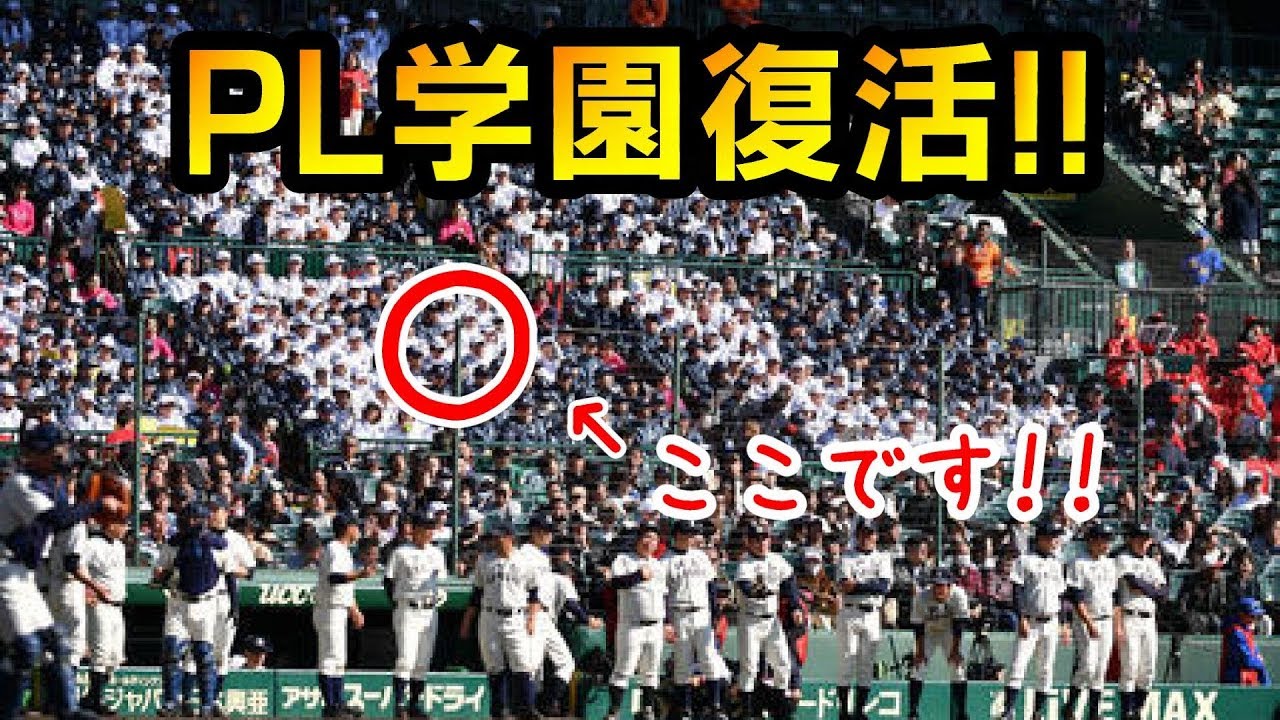 人文字に入ってみた！PL学園が甲子園で復活！マスターズ甲子園2019あの
