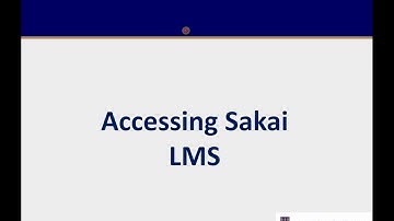 Introduction To Sakai Learning Management System