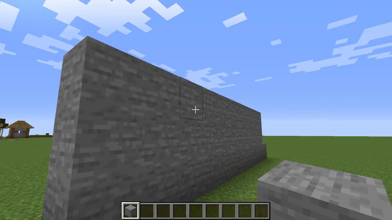 How to make a right wall (Minecraft) - YouTube