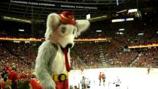 Flames - Hawks Game 3 - Harvey Welcome to The Jungle screenshot 3