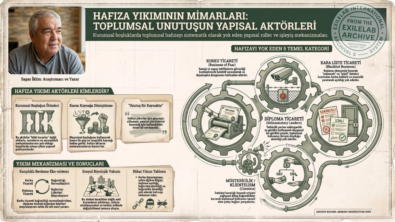 ExileLab | HAFIZA YIKIMININ MİMARLARI: TOPLUMSAL UNUTUŞUN YAPISAL AKTÖRLERİ