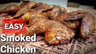 Texas Smoked Chicken Recipe  Crispy Skin Smoked Chicken Easy