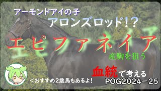 【POG202425】エピファネイア産駒の狙い方と注目馬！！アーモンドアイの子、アロンズロッドはどうなる！？