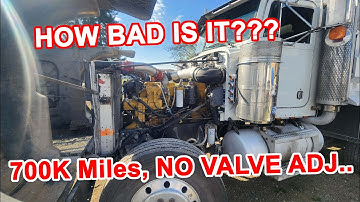700,000 Miles, No Valve Adjustment! 3406B Cat Overhead.