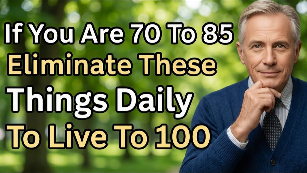 7 Daily Habits Seniors Must STOP After 70 To Live Longer | Senior ...