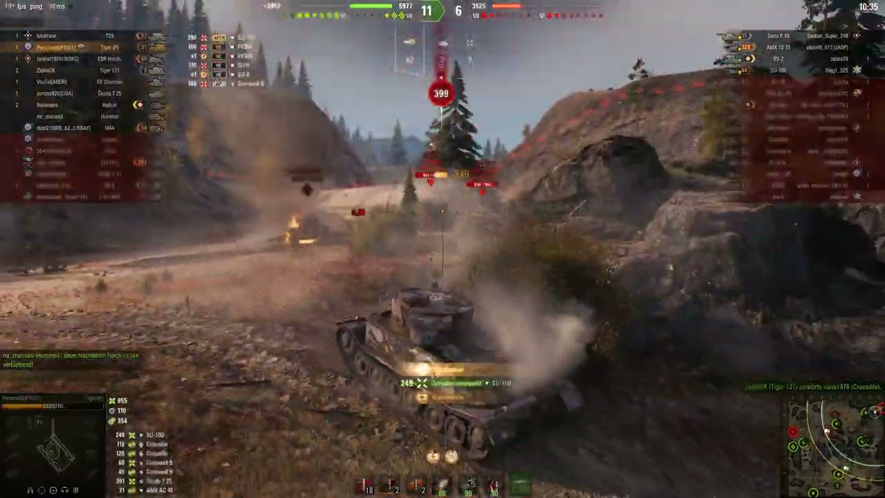 WOT Sieg und bester Spieler mit Porsche-Tiger auf Tundra