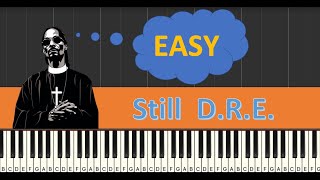 **NEW** Dr. Dre feat. Snoop Dogg - Still DRE - piano tutorial - easy - classroom suitable