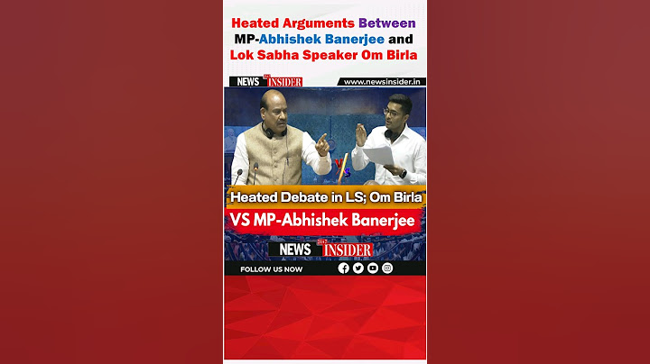 Heated Arguments Between MP-Abhishek Banerjee and  Om Birla ##trending #Short #shorts #viral