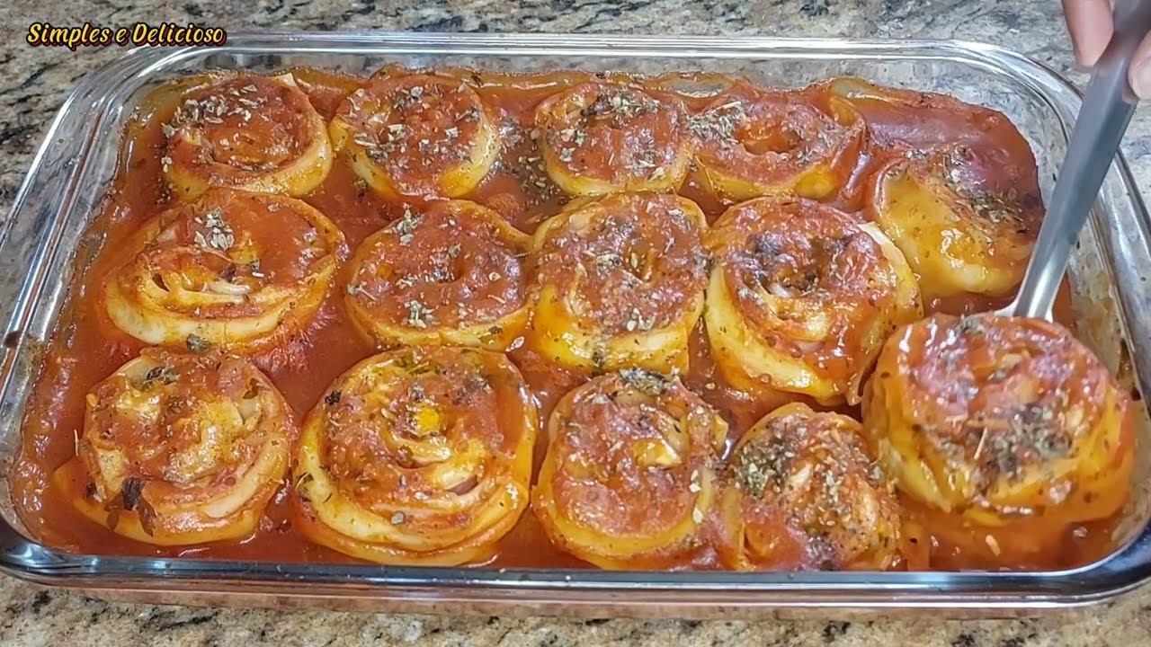 RONDELLI DE MASSA DE PASTEL MAIS FÁCIL DO MUNDO/ #RECEITA #food