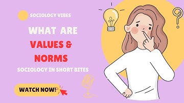 What are Values & Norms? | Introduction to Sociology | Culture |