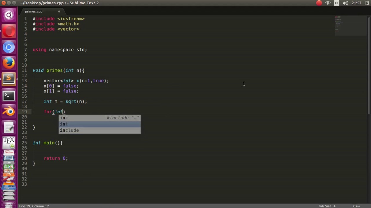 The sieve of eratosthenes, prime numbers C++ - YouTube