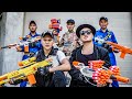 LTT Game Nerf War : Patrol Police Warriors SEAL X Nerf Guns Fight Crime Begrudge Braum Crazy