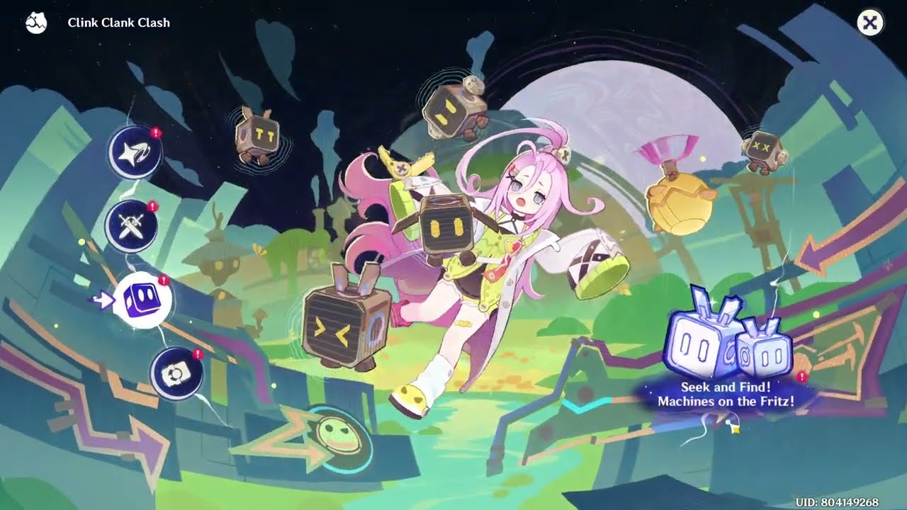 Genshin Impact 6.0 Find Malfunctioning Robots Seek and Find Machines on-the Fritz Clink Clank Clash