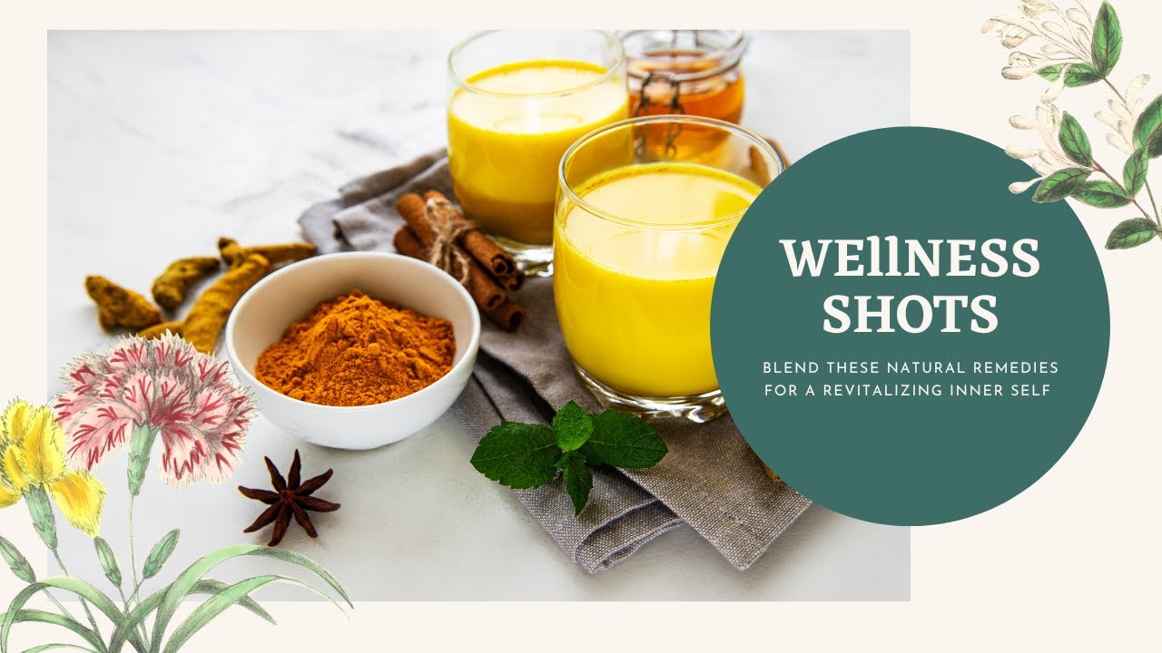 GINGER TURMERIC LEMON WELLNESS SHOT FOR WEIGHT LOSS AND IMMUNITY
