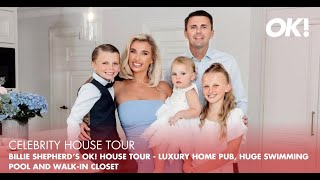 Billie Shepherd’s OK! house tour - luxury home pub, huge swimming pool and walk-in closet