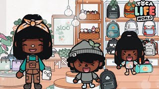 BACK 2 SCHOOL SHOPPING!🍎🛒| toca boca roleplay|*with voice*🔊