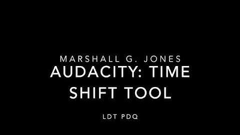 Audacity: Time Shift Tool