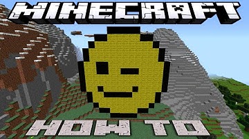 Minecraft ~8 Bit~ HOW TO : ~ Winky Face Emoticon ~ ( Tutorial ) /W Killerkev