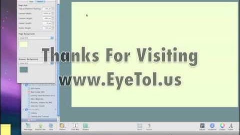 iWeb Blank Page Setting up iWeb Page SizeWith