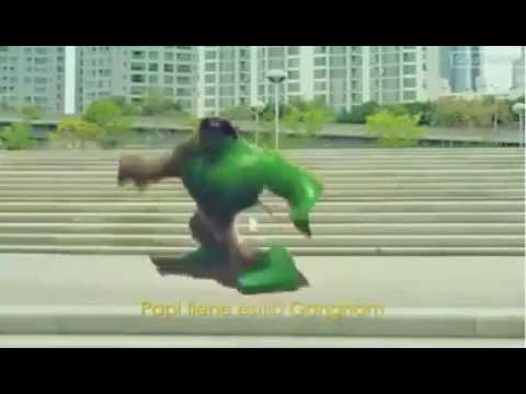 LEGO hulk does gangnam style bad boy
