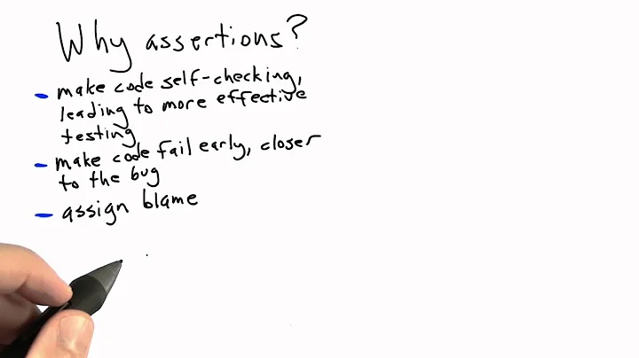 Why Assertions - Software Testing