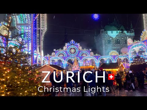 Christmas in Zurich Switzerland A magical wonderland on a snowy night