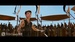 Gladiator, but instead of Russell Crowe, it’s Elliot Page. Nolan Odyssey Edition 😳🤣