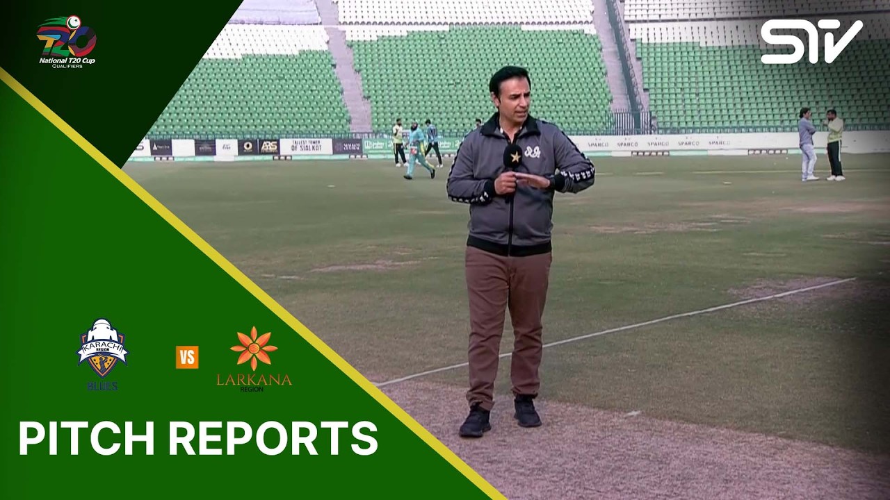 Pitch Report | Larkana Region vs Karachi Region Blues | National T20 Qualifier | Match 5 | MZA1U