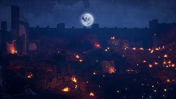 Desert Scene Nighttime