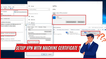 How did I configure the VPN server with machine certificate-based authentication?