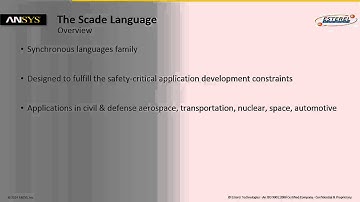 SCADE Basic Training   Scade Language Introduction