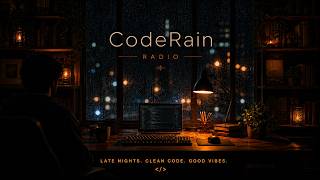 1 Hours Deep Focus Coding Music — Rainy Night Programmer Room, No Lyrics