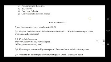 3) 2021 | BA/BCOM/BSC/BCA/BTECH EVS |COMPULSORY EXAM PDF KURUKSHETRA UNIVERSITY REGULAR PVT DISTANCE