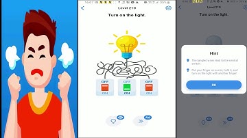 Easy Game Level 210 : Turn on the light.