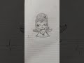 Kara kalem kız resim  ✏️