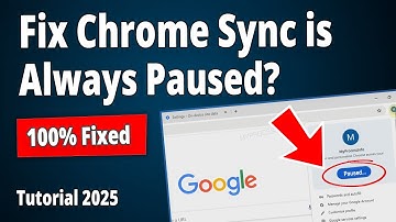[SOLVED] How to Fix Google Chrome Sync Paused Error!