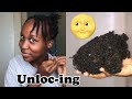 HOW TO COMB OUT LOCS(why I did so) + LOC COUNT ||LOW POROSITY 4C HAIR|| BeeMoniRae