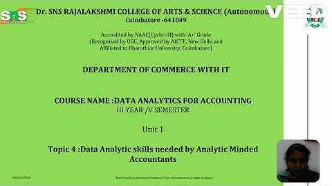 Ms.R.Pavithra|B.Com IT|AP|Data Analytics Skills Needed Accountants|SNS Institutions