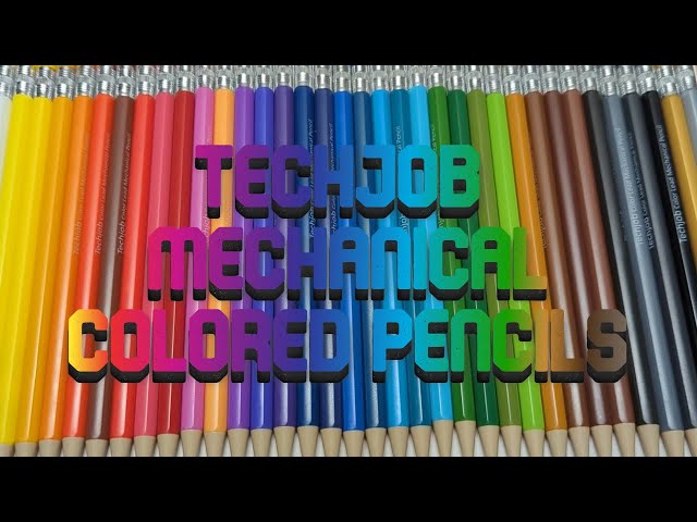 Techjob Mechanical Colored Pencils Review 