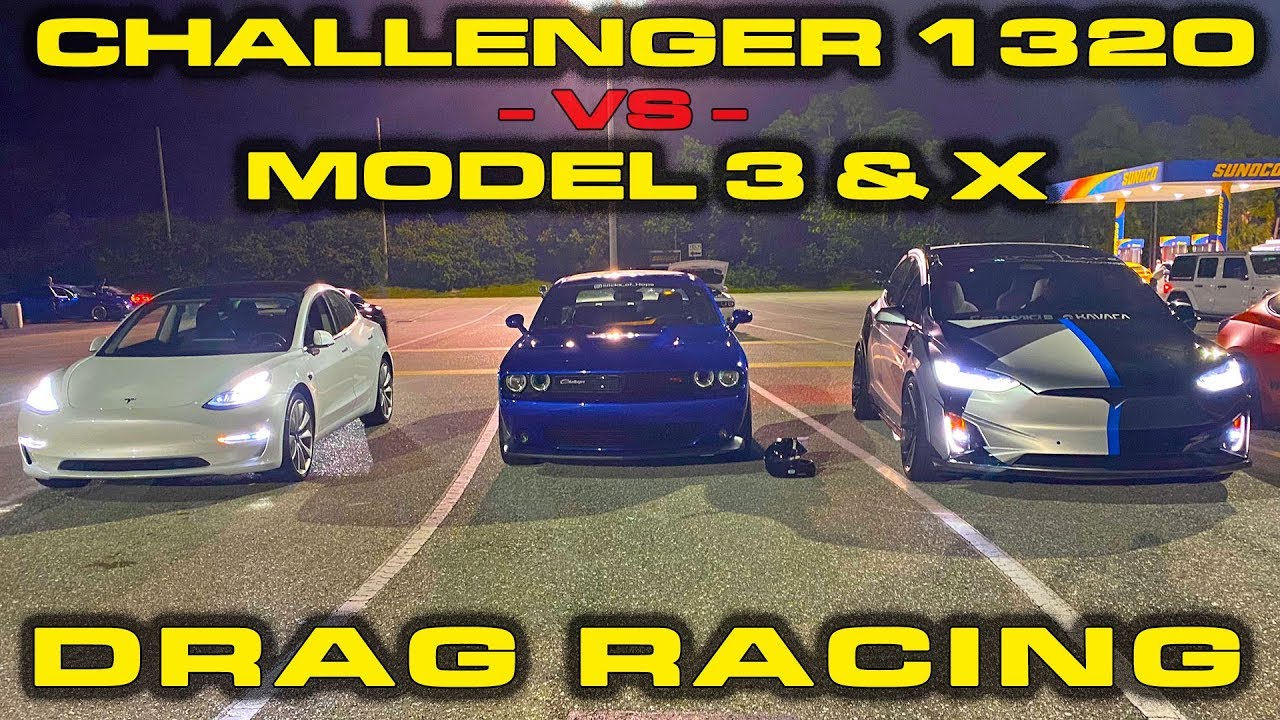 Dedicated Drag Car Vs Tesla Model 3 Model X Performance 14 Mile