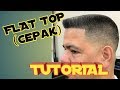 Haircut Tutorial (Flat Top) How to cut TNI - Bebas gunting
